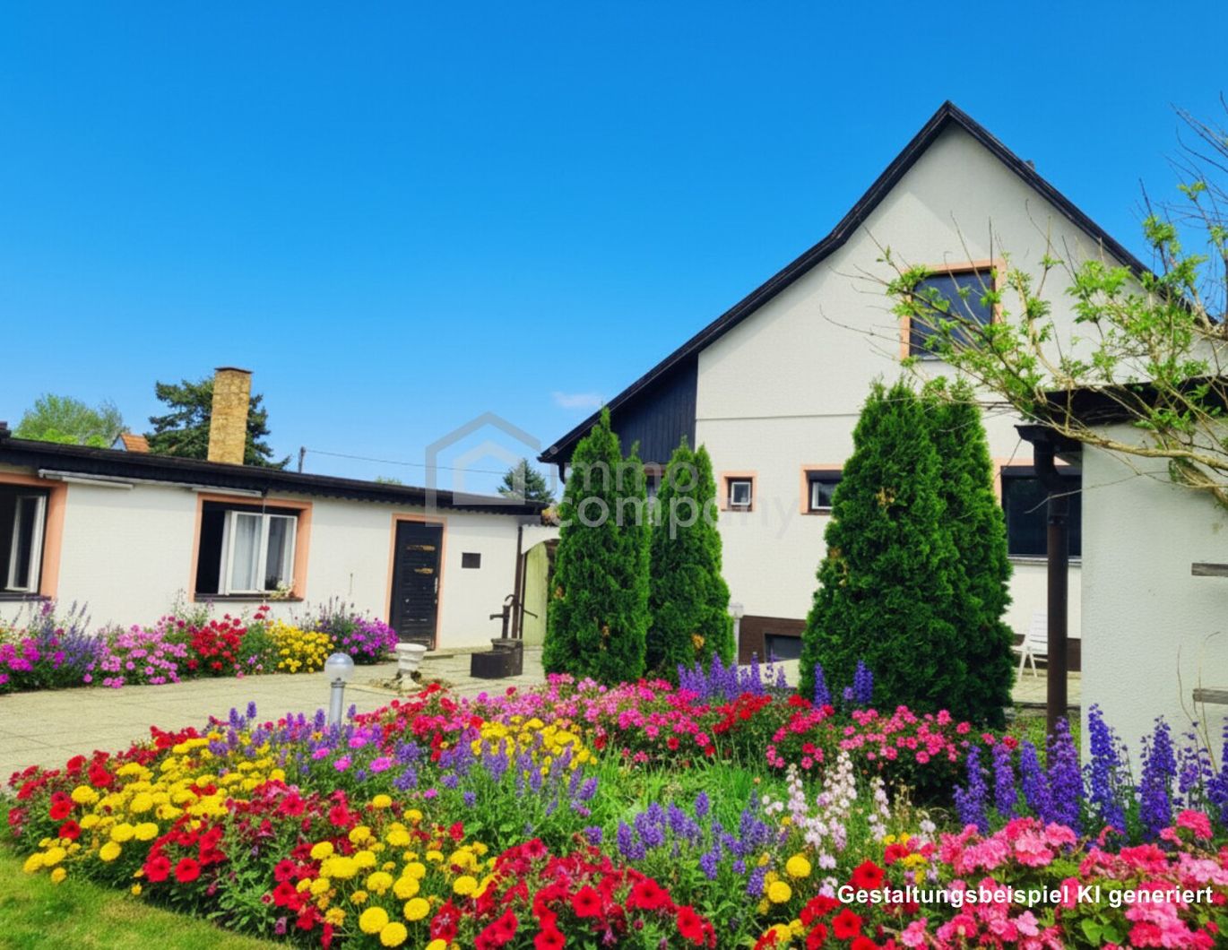 Freihaus im Secret Garden, ein Prachtgarten, im Nahbereich von Baden