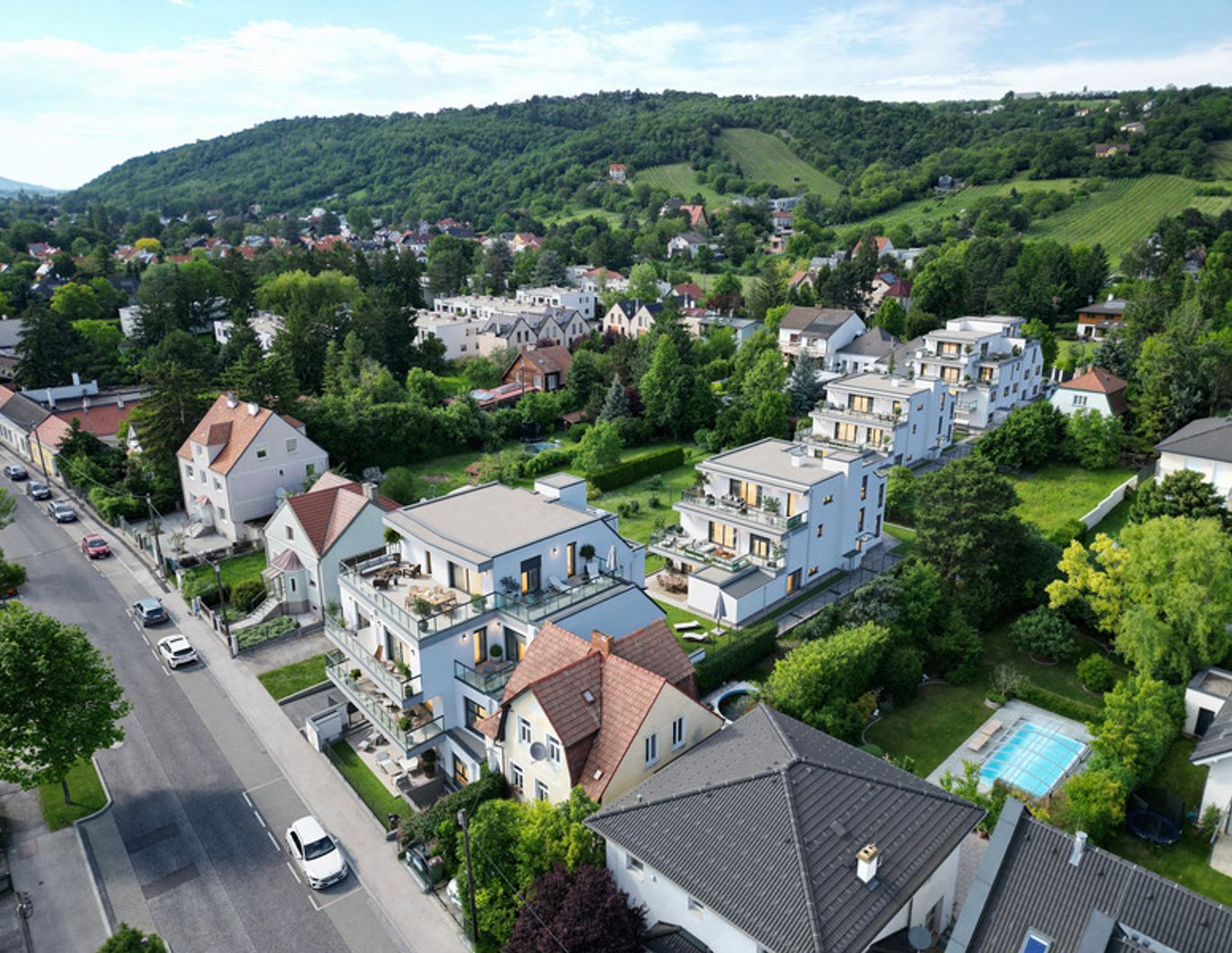 1210, Langenzersdorfer Straße, In Strebersdorf am Fuße des Bisambergs, 5-Zimmer-Penthouse