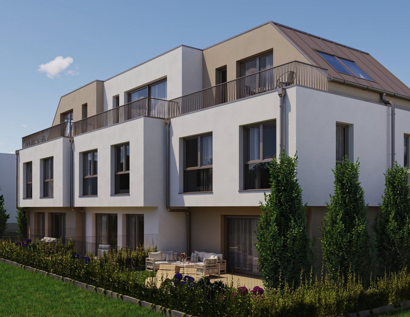 Schlüsselfertig! Top modernes Mittelreihenhaus auf Eigengrund in bester Lage beim Schillerwasser! Deckenkühlung, Photovoltaik und Smart Home System inklusive!