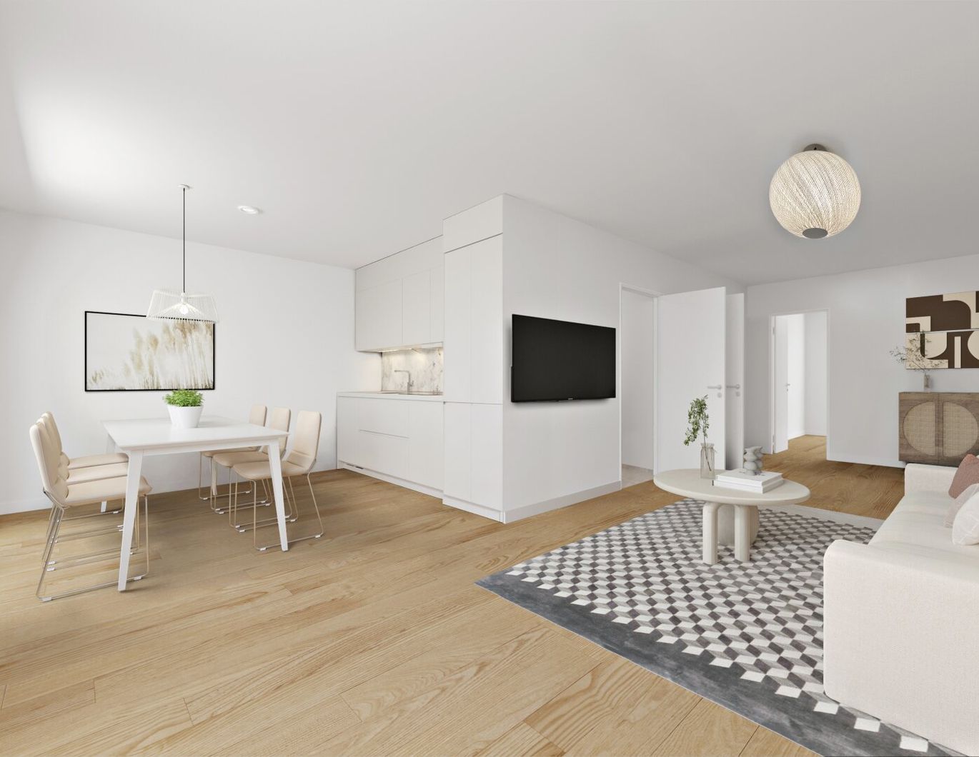 HERRLICHE DACHGESCHOSSWOHNUNG MIT BALKON UND FAN COIL KÜHLUNG