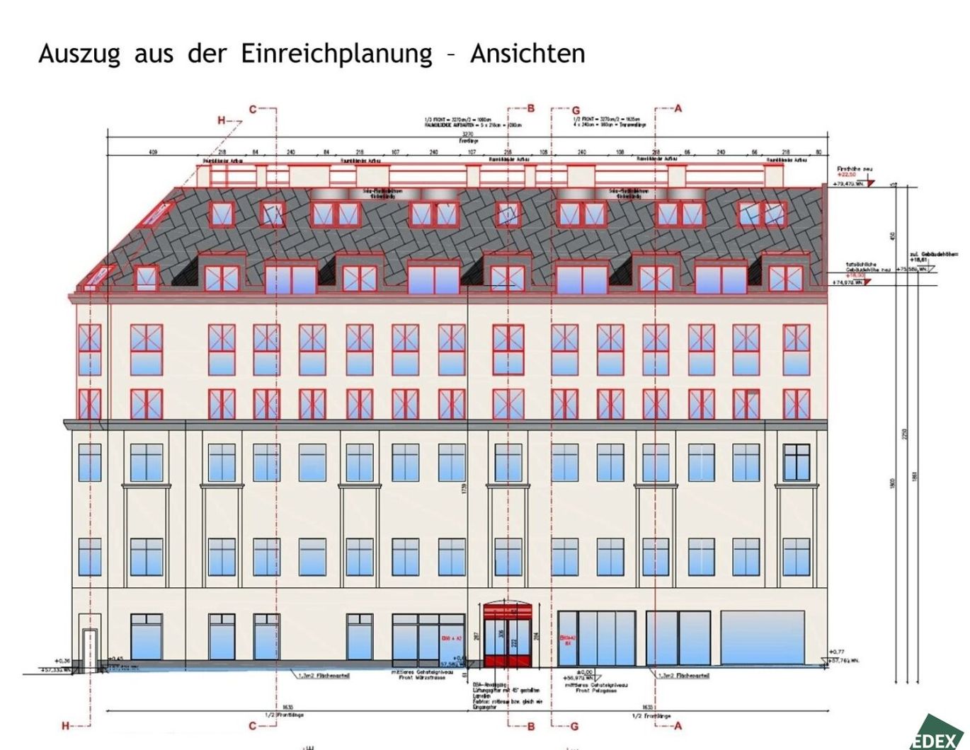 Aufstockung und Dachgeschoß-Ausbau Nähe Westbahnhof
