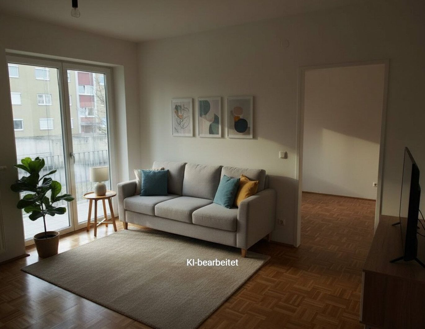 Erdgeschosswohnung mit Loggia und Terrasse