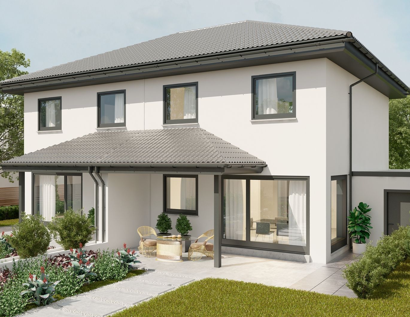 Zwei Seiten, ein Stil - Die besondere Doppelhaushälfte