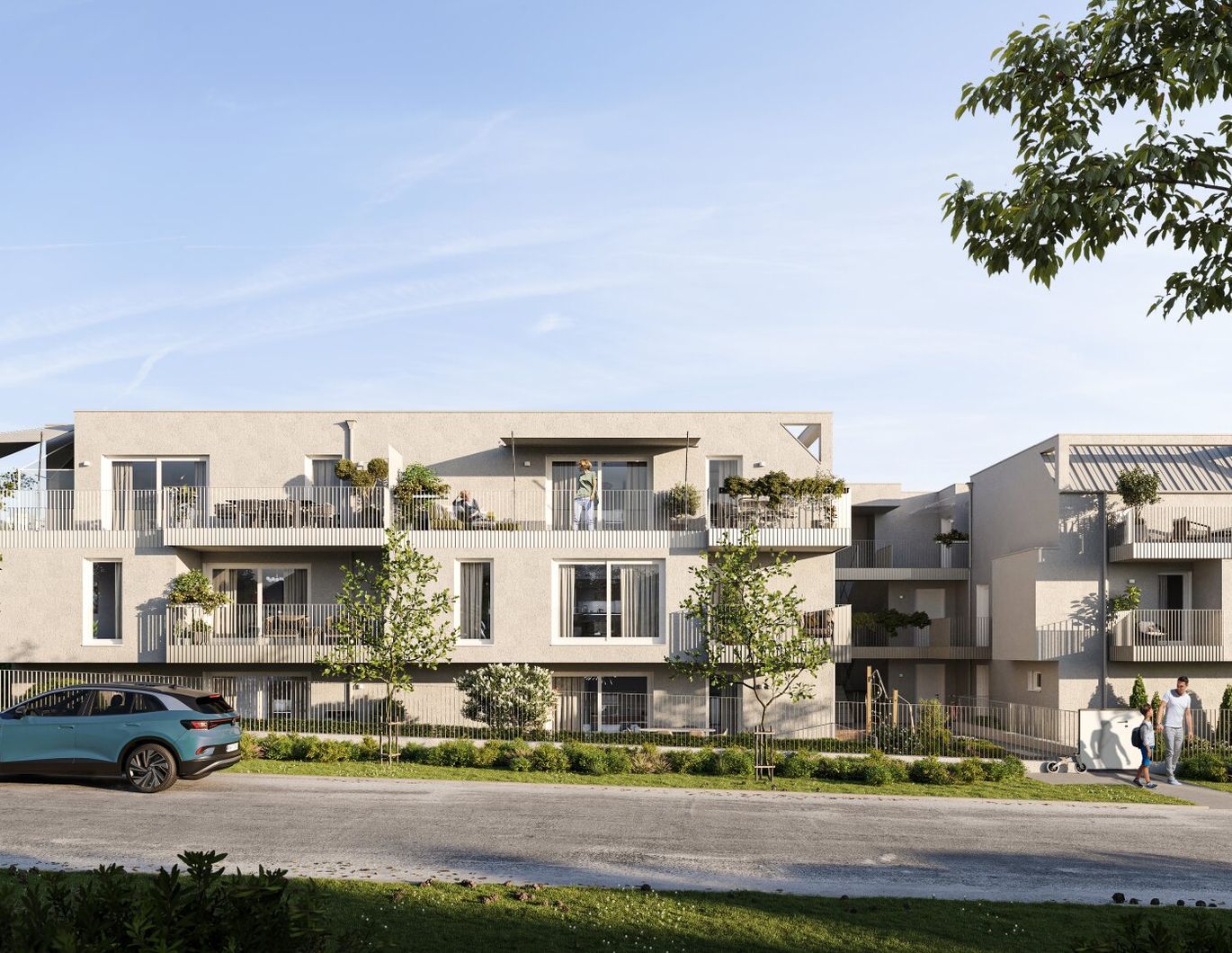 Optimal aufgeteilter 3-Zimmer-Erstbezug mit Balkon - PROVISIONSFREI!