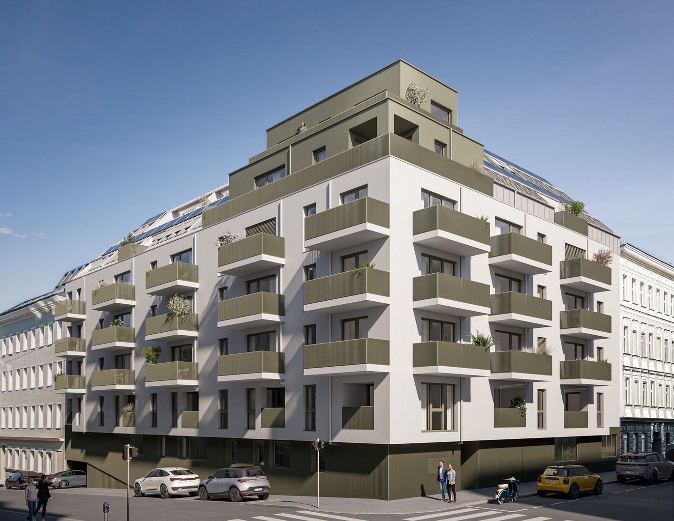 3 Zimmer mit 2 Terrassen im Dachgeschoß - zu kaufen in 1120 Wien