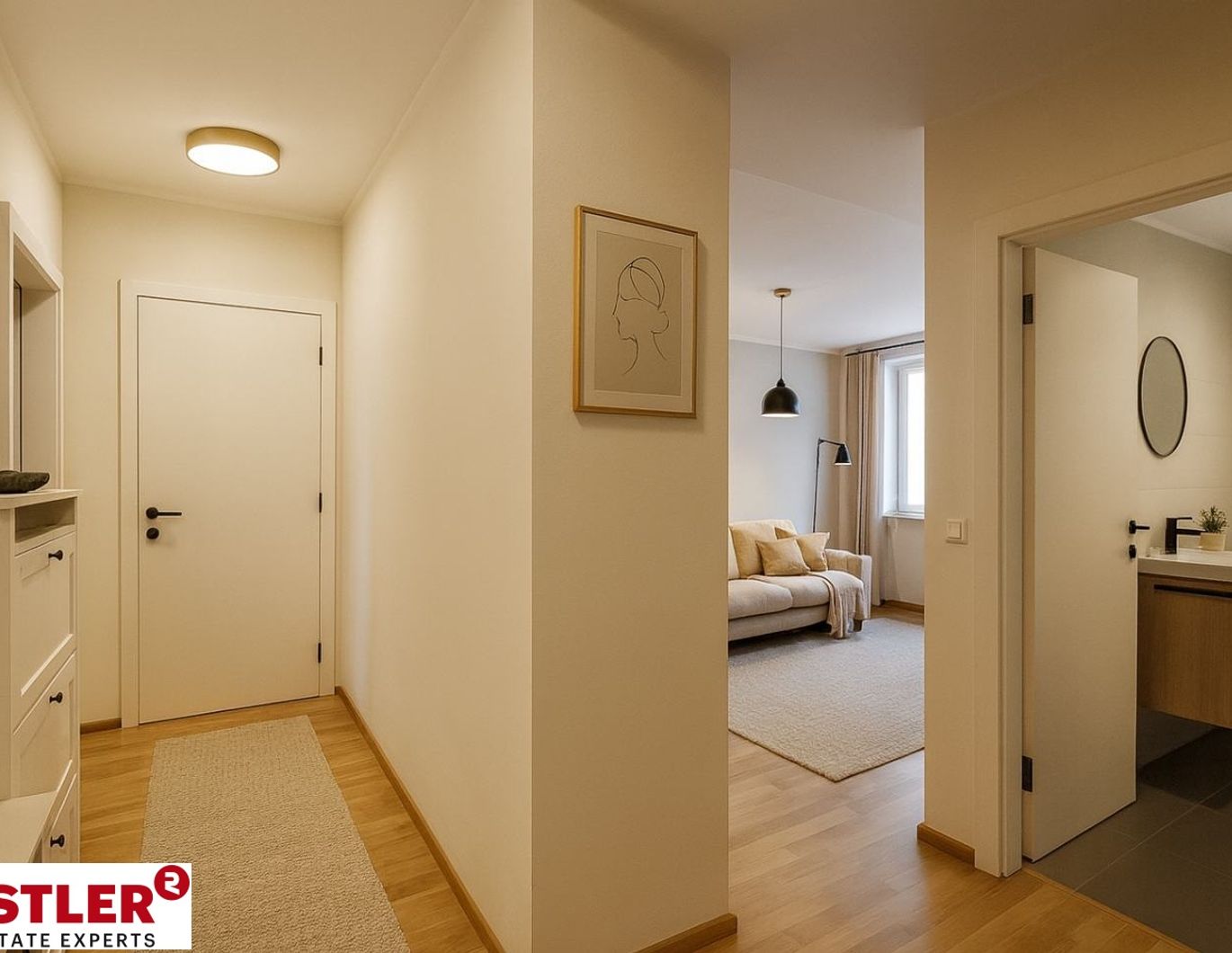 U2 TABORSTRASSE - Zimmer getrennt begehbar