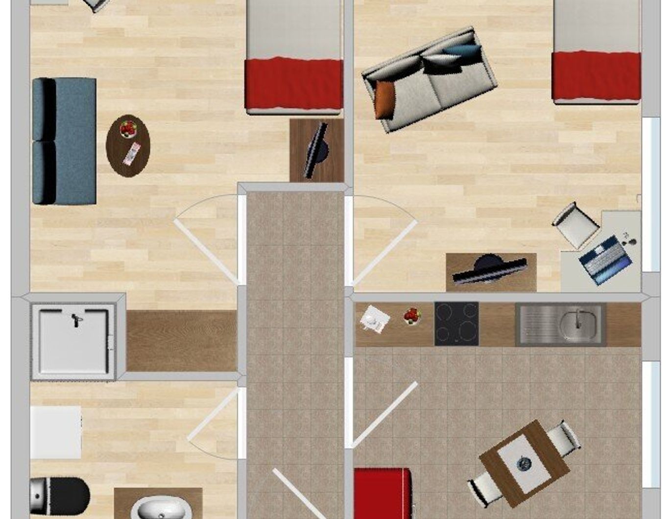 Vermietete Anlegerwohnung in zentraler Lage