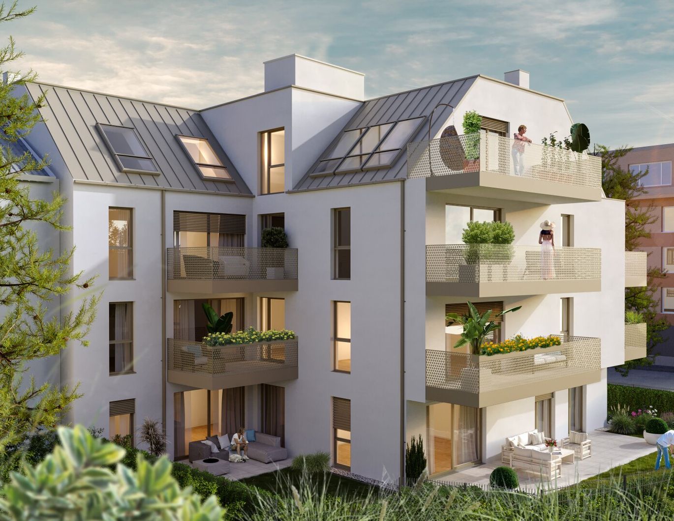 Charmante, geräumige 4 Zimmer Wohnung mit großem Garten und guter Aufteilung - Ihre Alternative zum Einfamilienhaus in der Stadt !