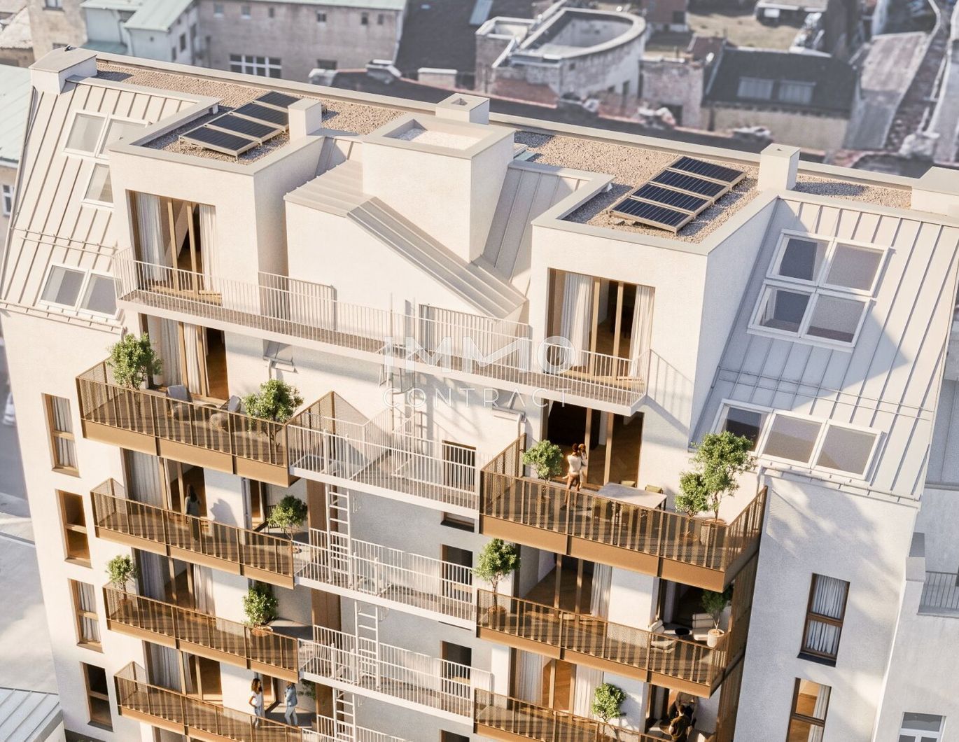 Exklusiver Erstbezug: 3-Zimmer-Dachgeschosswohnung mit sonniger Terrasse