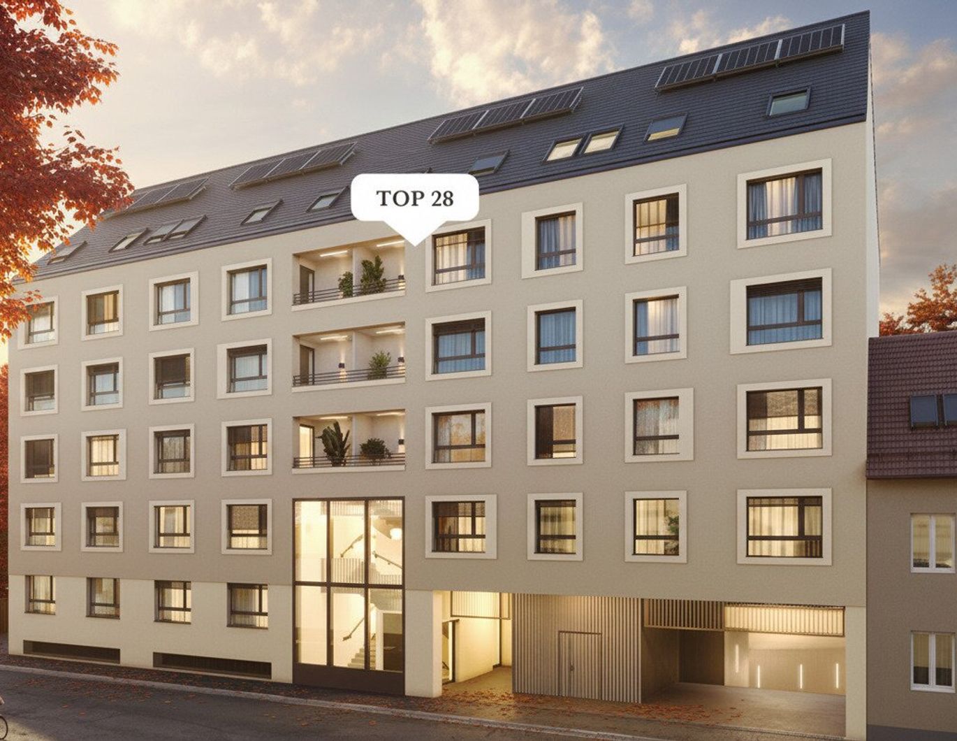 Exklusive 2-Zimmer-Wohnung mit Loggia im 4. Obergeschoss!