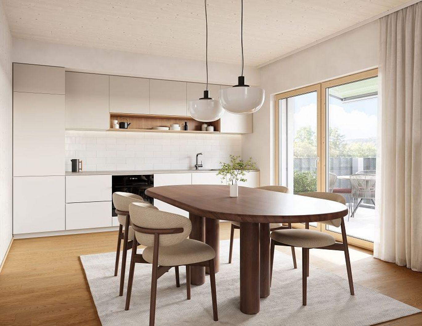 GRÜNE STADTVILLEN - 3 Zimmer mit Balkon | Holzbauweise - Geothermie - Photovoltaik | Provisionsfrei!