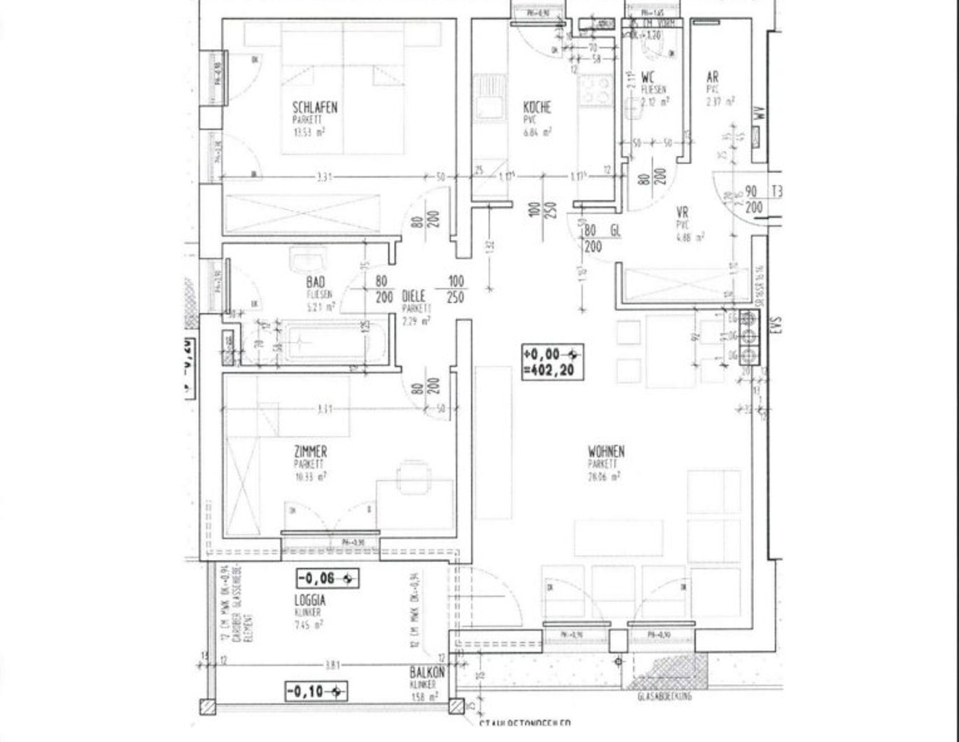 3-Zimmer-Wohnung im EG in 4971 Aurolzmünster, Antiesenweg 12 Top 8
