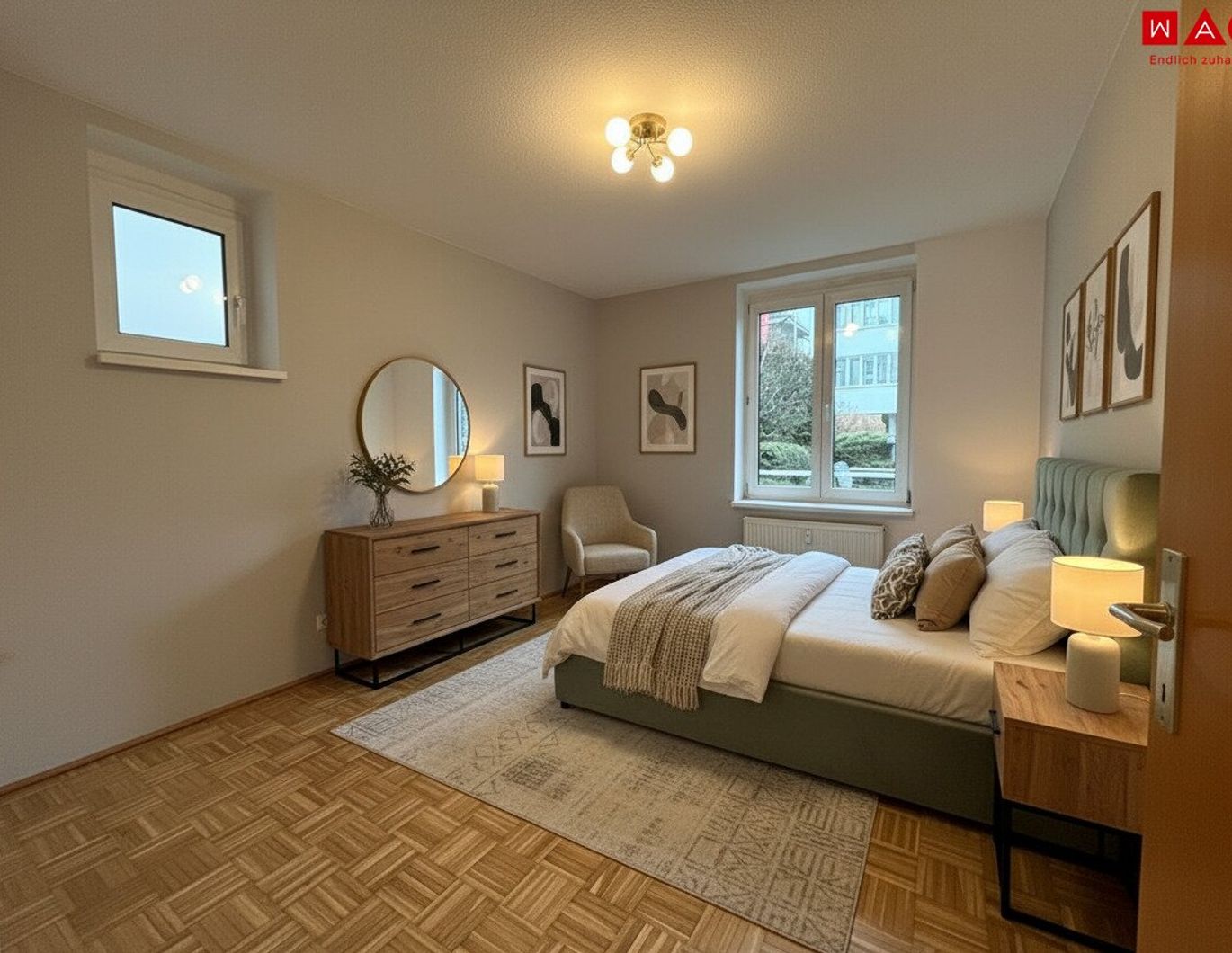 Traumhaftes, fast schon ländliches Wohnen in herrlicher Ruhelage! Großzügige und moderne 2-Zimmer-Wohnung!