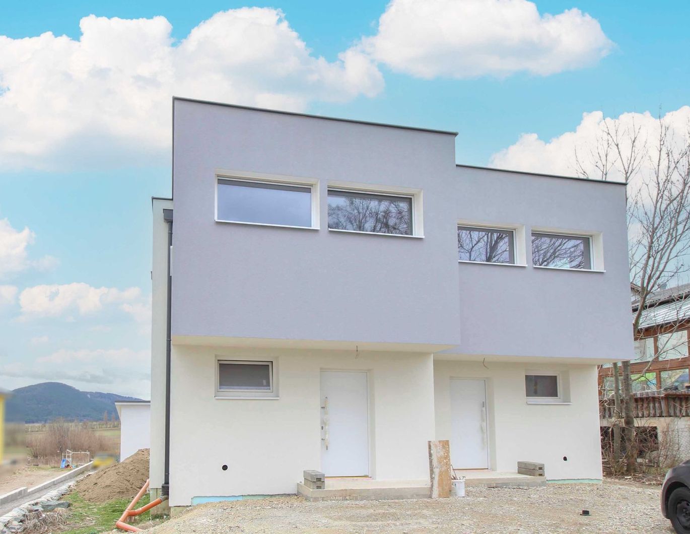 Erstbezug! Moderne 5-Zi.-DHH im Rohbau - Top-Lage in Hohe Wand