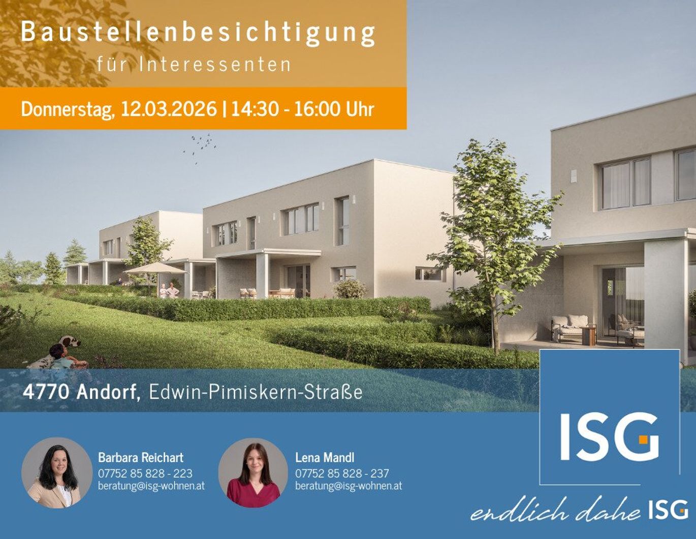 NEUBAU! 10 exklusive Reihenhäuser in 4770 Andorf - Miete mit Kaufoption (Eigenmittel erforderlich)