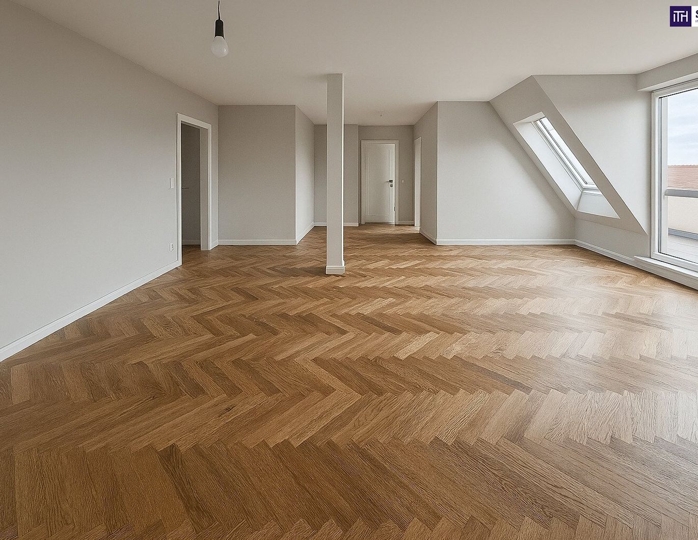 Exklusive 4-Zimmer-Dachgeschosswohnung in revitalisiertem Altbauhaus - Stilvolles Wohnen mit Dachterrasse, Fischgrätparkett, Klimaanlage & Luftwärmepumpe auf modernstem Stand