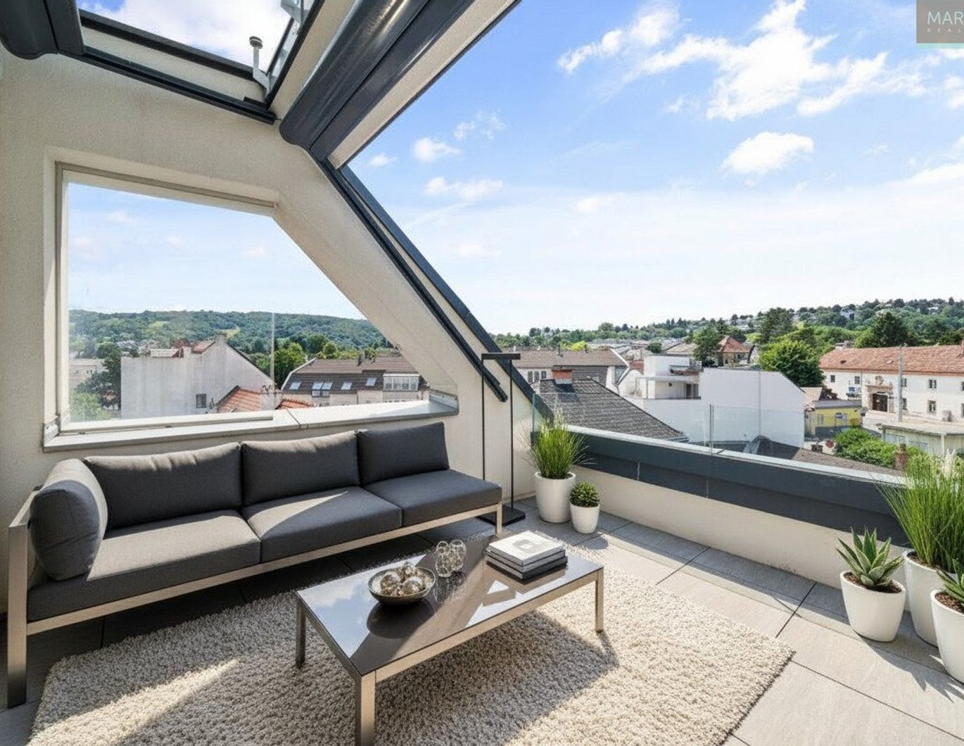 2-Zimmer-Penthouse in ERSTBEZUGS-Qualität mit Terrasse und Garage in Toplage