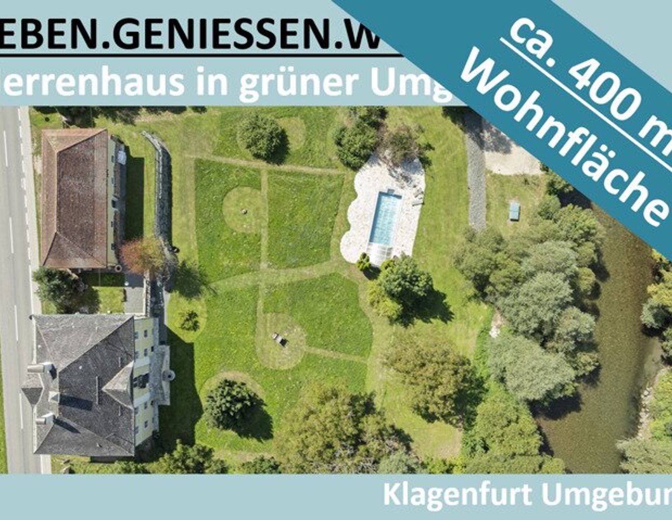 HERRENHAUS IN GRÜNER UMGEBUNG NÄHE KLAGENFURT