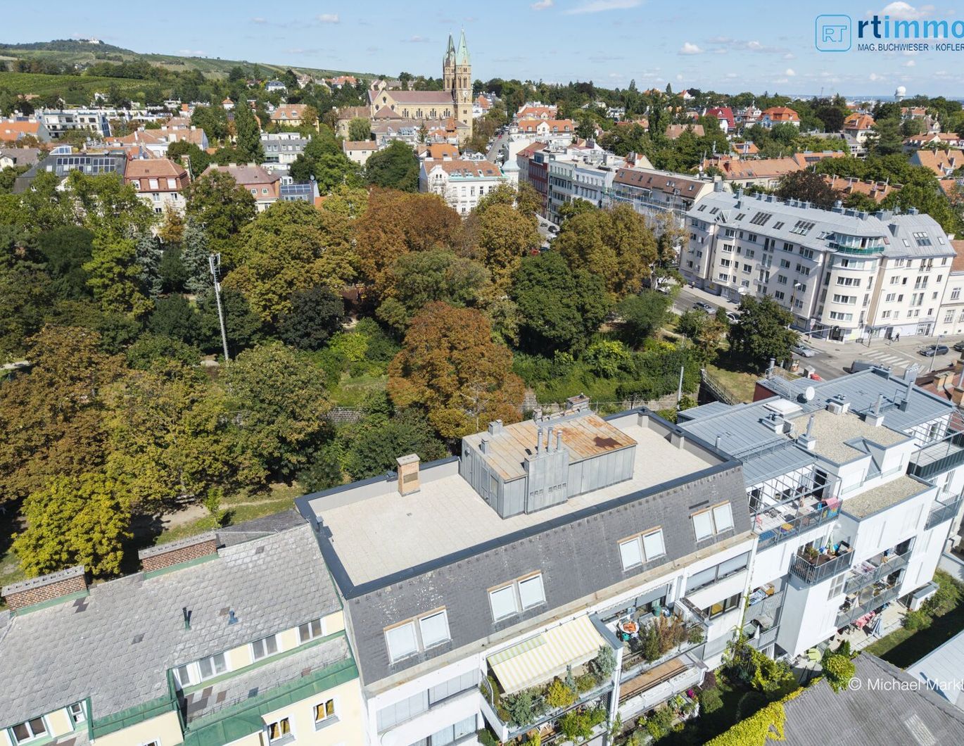 360 GRAD RUNDUMBLICK ÜBER DÖBLING von Ihrer 152qm Dachterasse und eine geräumige 4 Zimmer -Dachgeschosswohnung wartet auf Sie