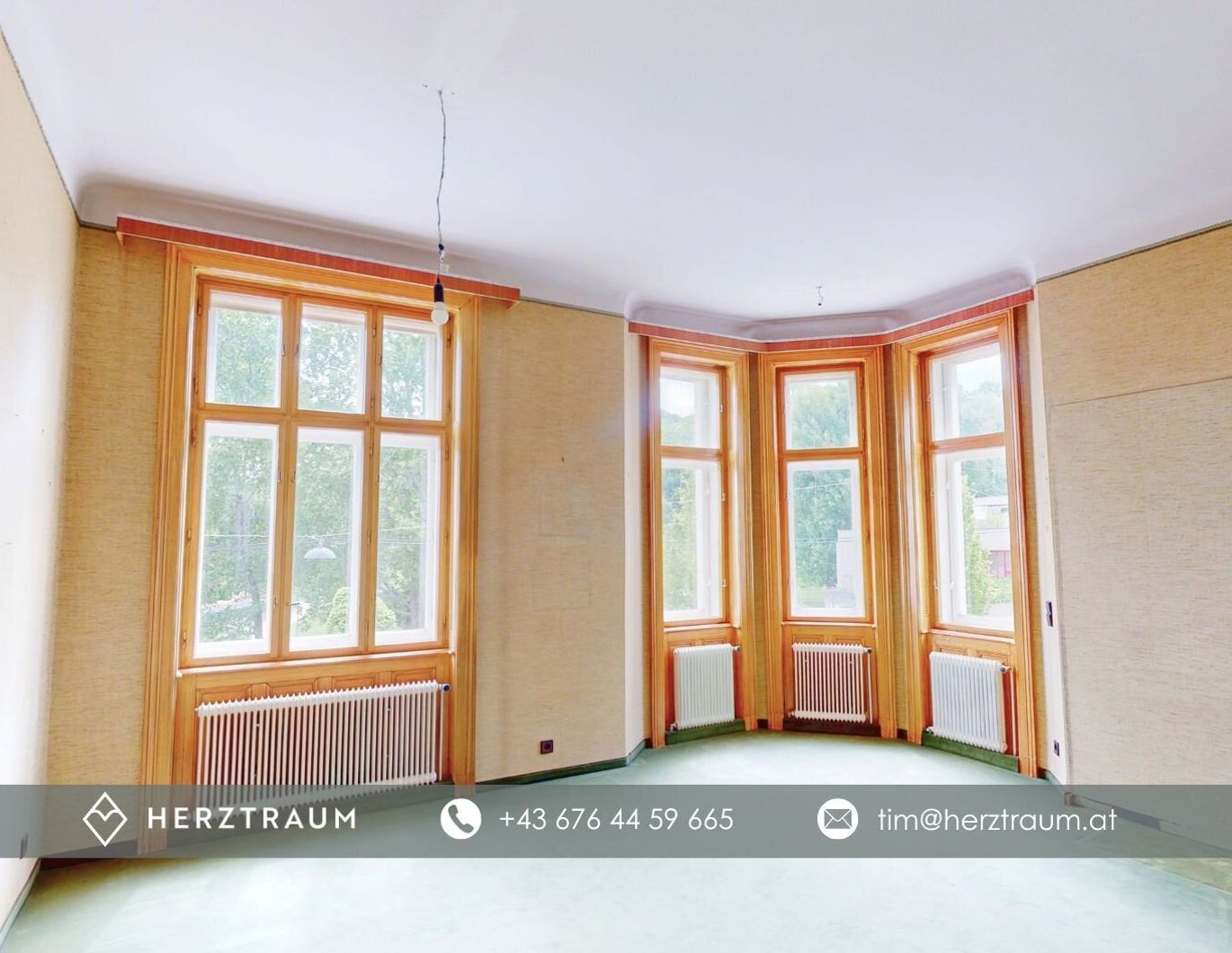 Altbaujuwel mit 77,66 m² - Sanierungsbedürftige Erkerwohnung mit Süd-Ausrichtung & Weitblick in Döbling - PROVISIONSFREI