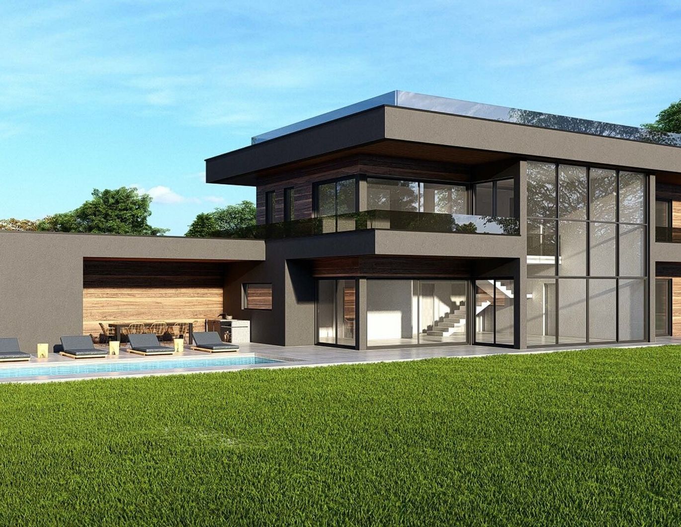 Istrien - Traumhaft schöne Villa mit ca. 250 m² Wohnfläche sowie ca. 200 m² Dachterrasse mit wunderschönem Meerblick