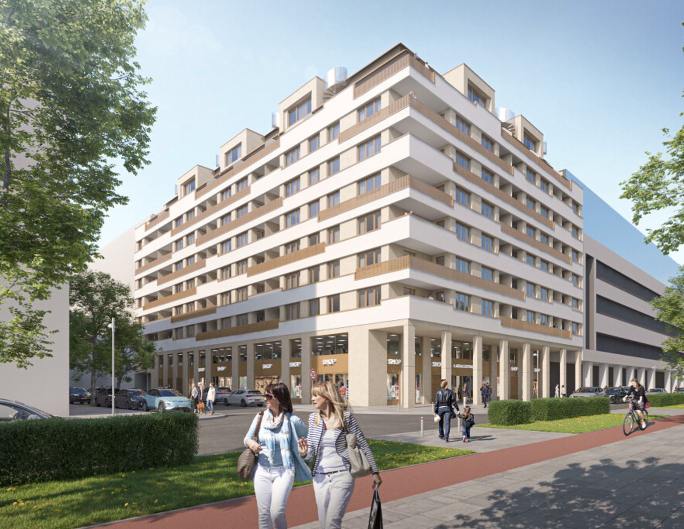 Drei-Zimmer-Dachgeschoßwohnung mit Terrasse- Erstbezug - zu mieten in 1020 Wien