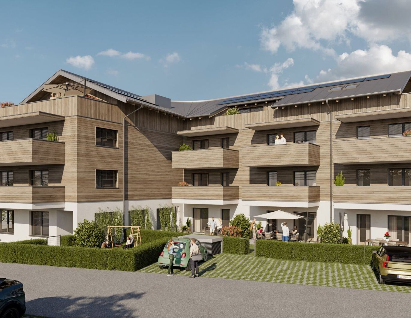 Neue 3-Zimmer Wohnung mit Balkon im Herzen von Wals!