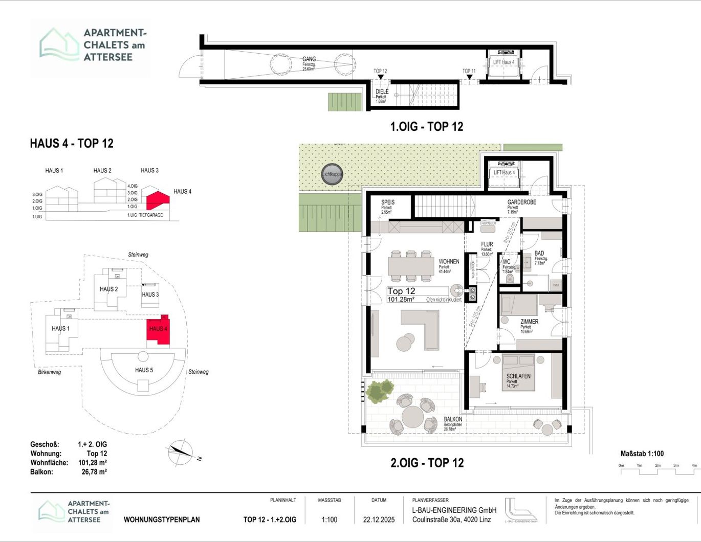 PROVISIONSFREI - Exklusive Apartment-Chalets am Attersee in Nußdorf