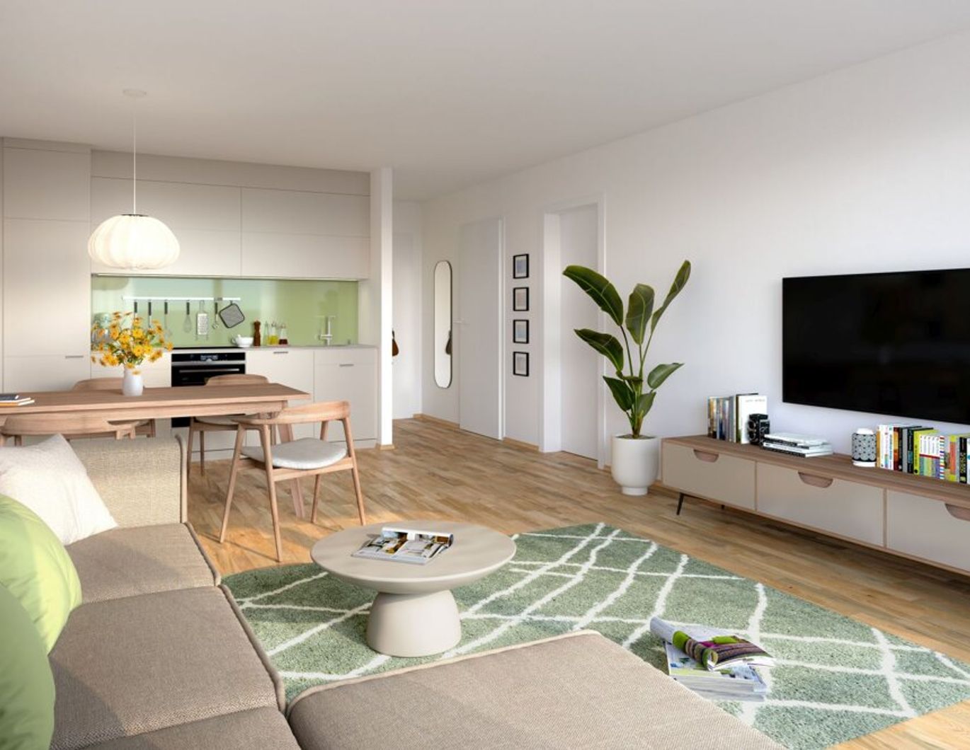 Hof am Park - Moderne 3-Zimmer-Wohnung mit Morgensonne und Balkon - Top 1.52