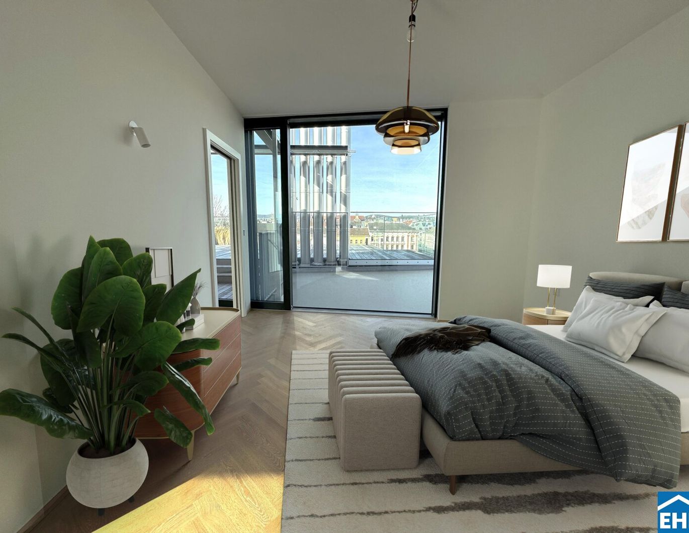 Exklusive Dachgeschoss-Maisonette mit Panoramablick bis zum Kahlenberg