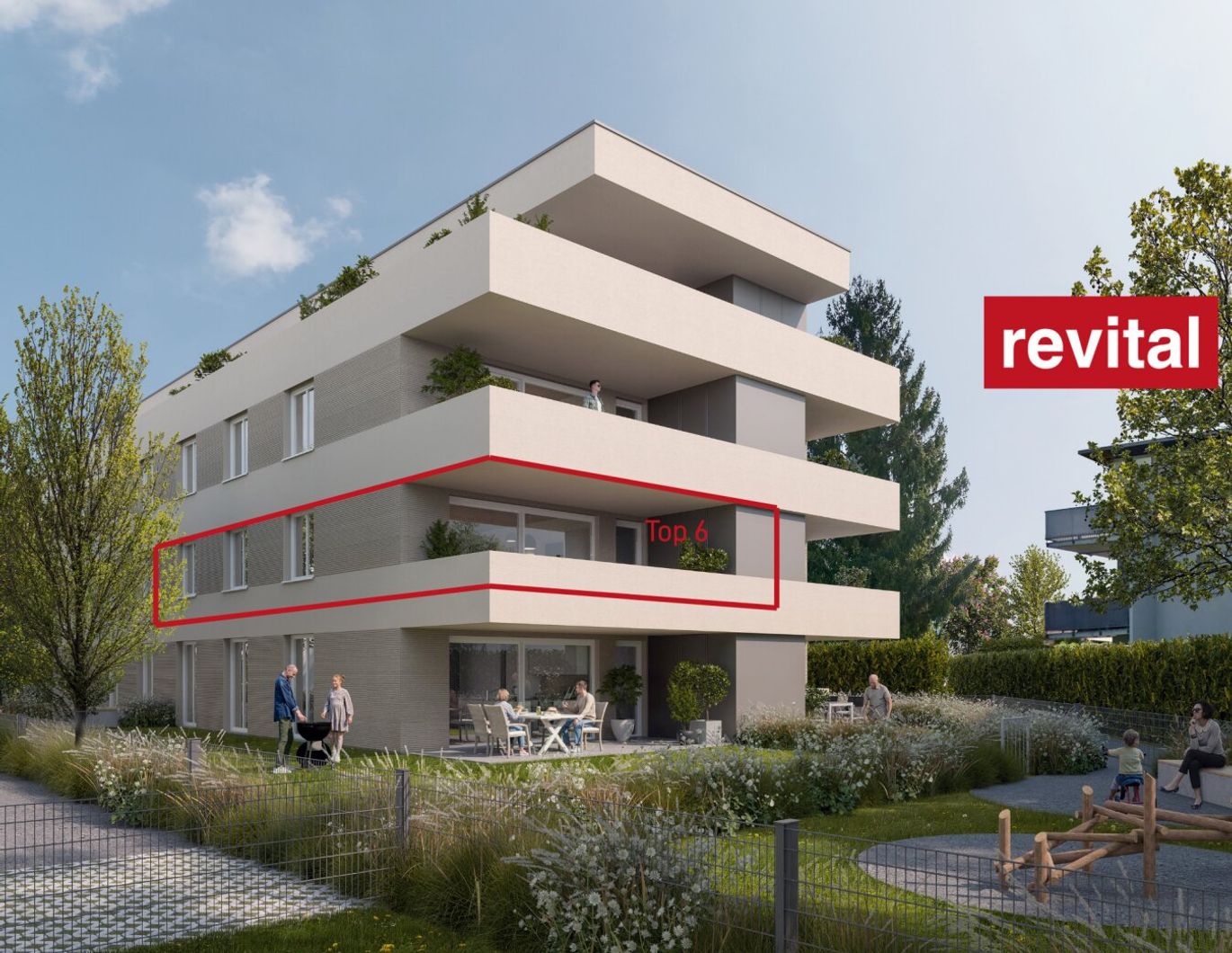 Widum 32 - Terrassenwohnung in ruhiger Zentrumslage von Lustenau - Top 6