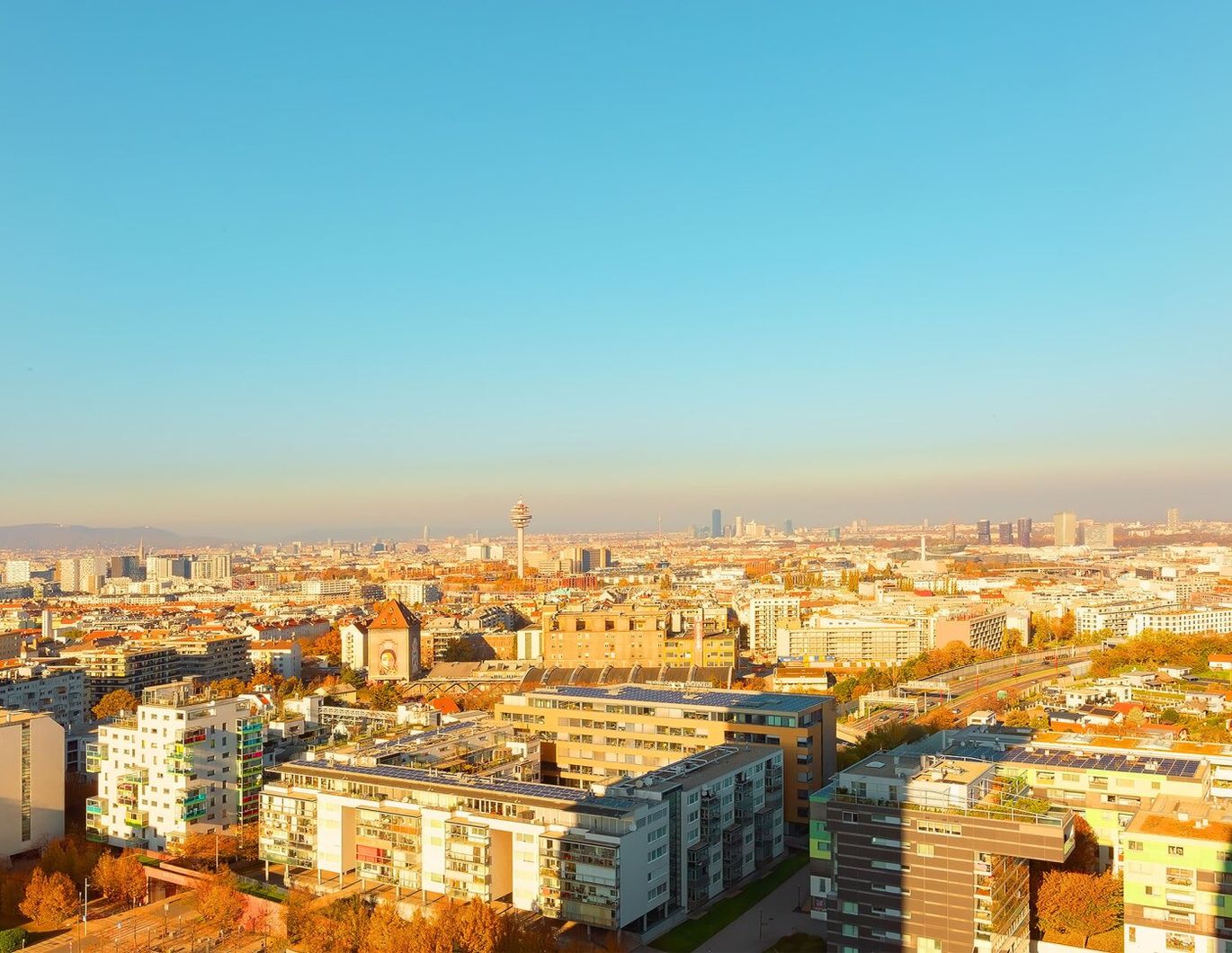 MySky, Blick über Wien - 2 Zimmer Neubau im 19. Stock