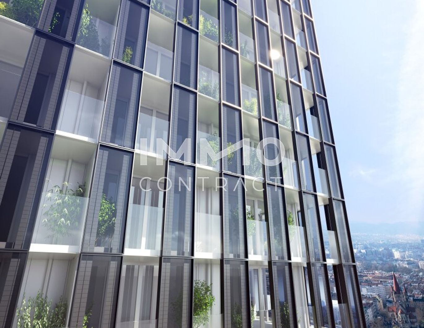 Skyline Living: DC2 Tower - U1 Donauinsel