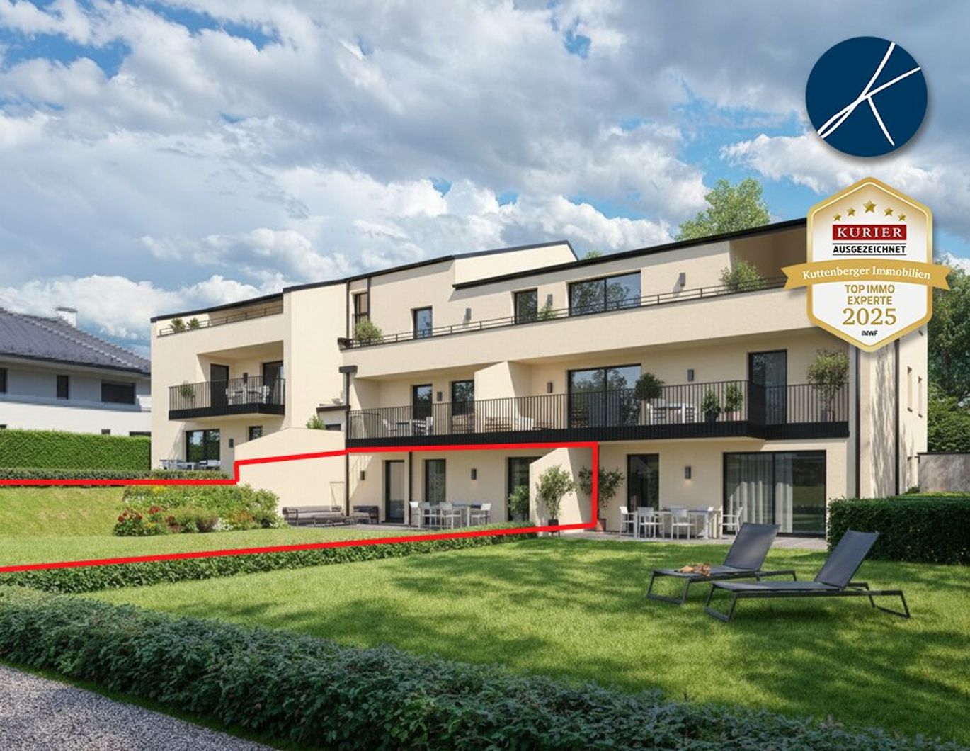 Gartenwohnung mit 343m² Außenbereichen (Top 2) - Neubauprojekt am Kremser Steindl