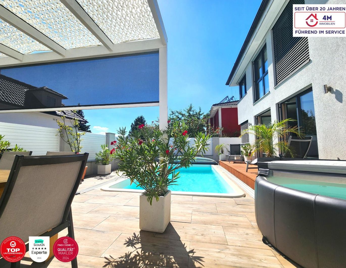 365 Tage Urlaub - IHR neues hochwertiges Traumhaus mit Pool am Fuße des Rosenhügels