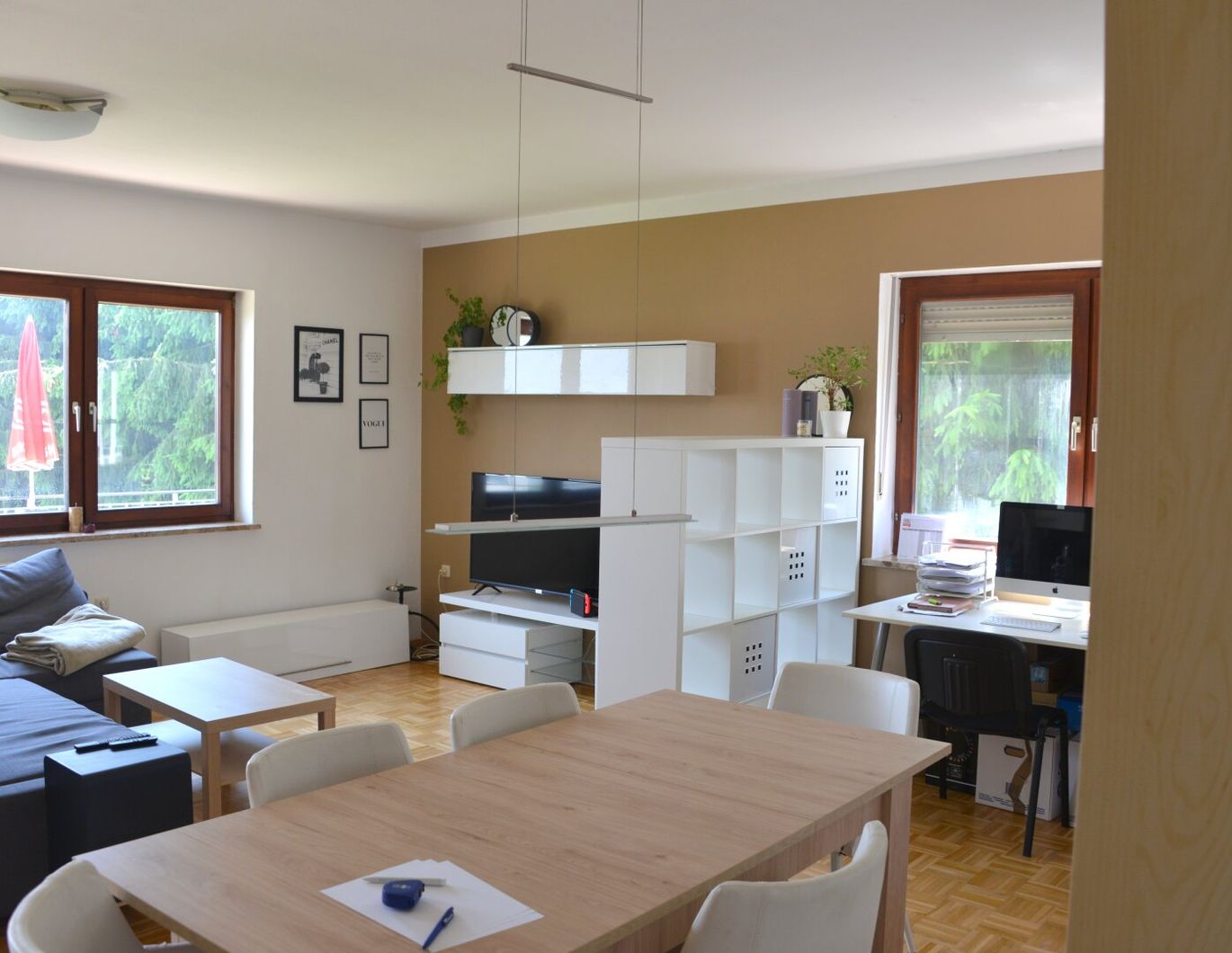 Puntigam, Wohnung mit 2 einzeln begehbaren Zimmer, 60,20 m², Balkon, Gartenbenützung, ruhige Lage, Puntigam