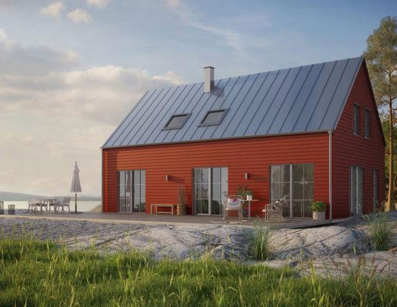 Original echtes Schwedenhaus = Oekologisches Holzhaus in Österreich nahe Wien mit Bauplatz