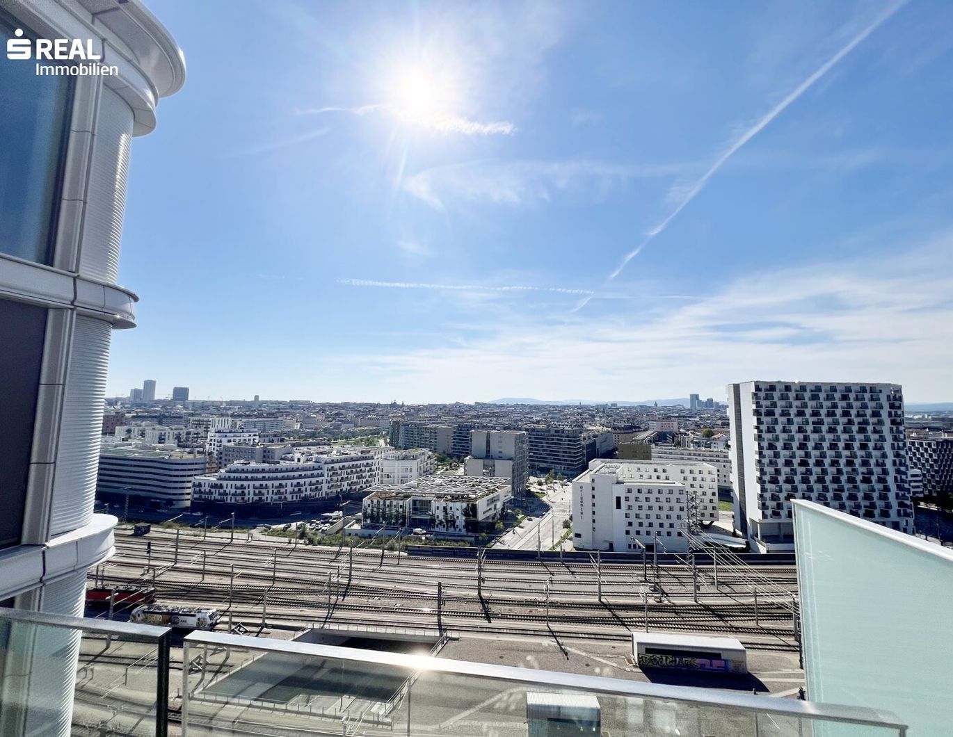 Fernblick im 16ten Stock beim BELVEDERE!