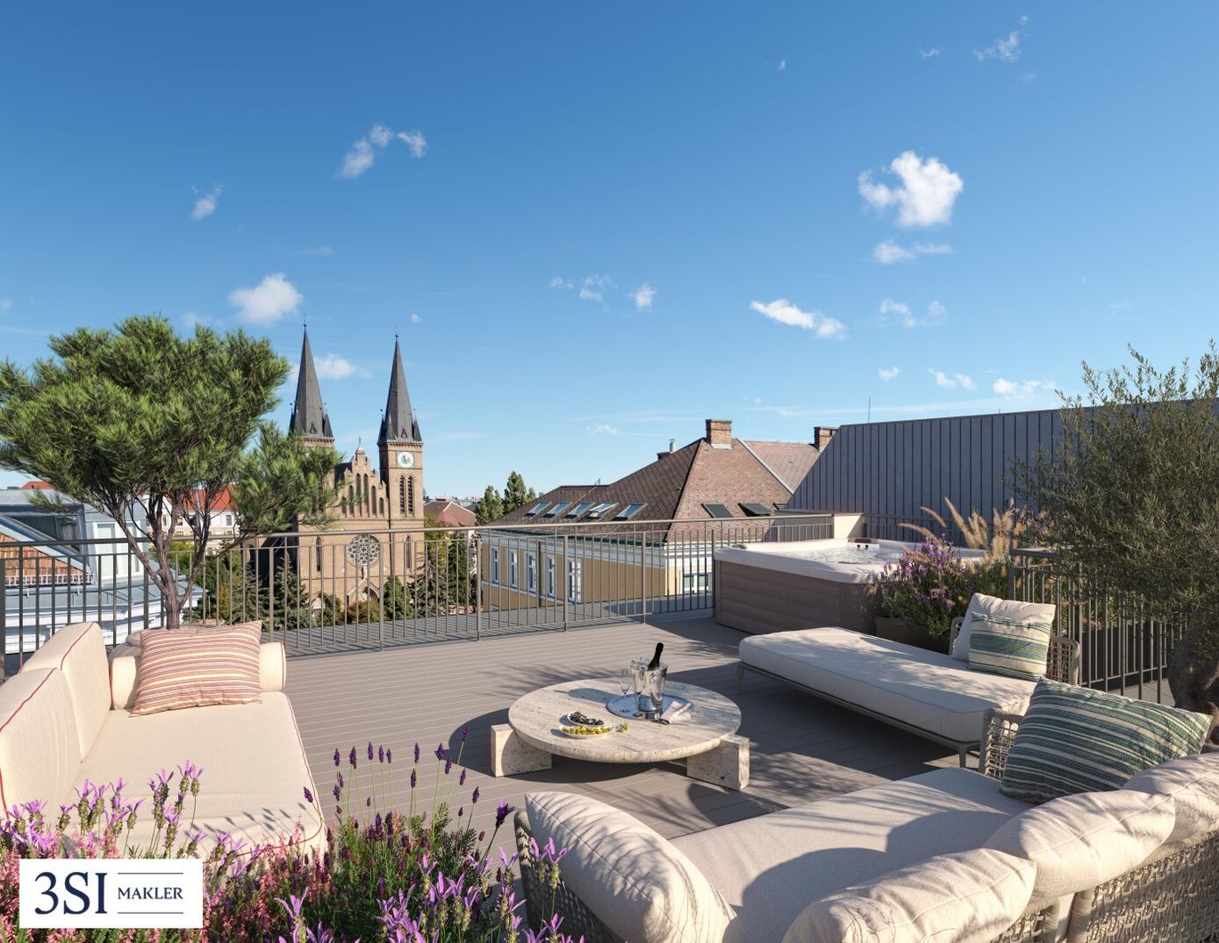 The Anthony: Modernes Penthouse mit großer Dachterrasse - Sonne, Weite und Exklusivität garantiert