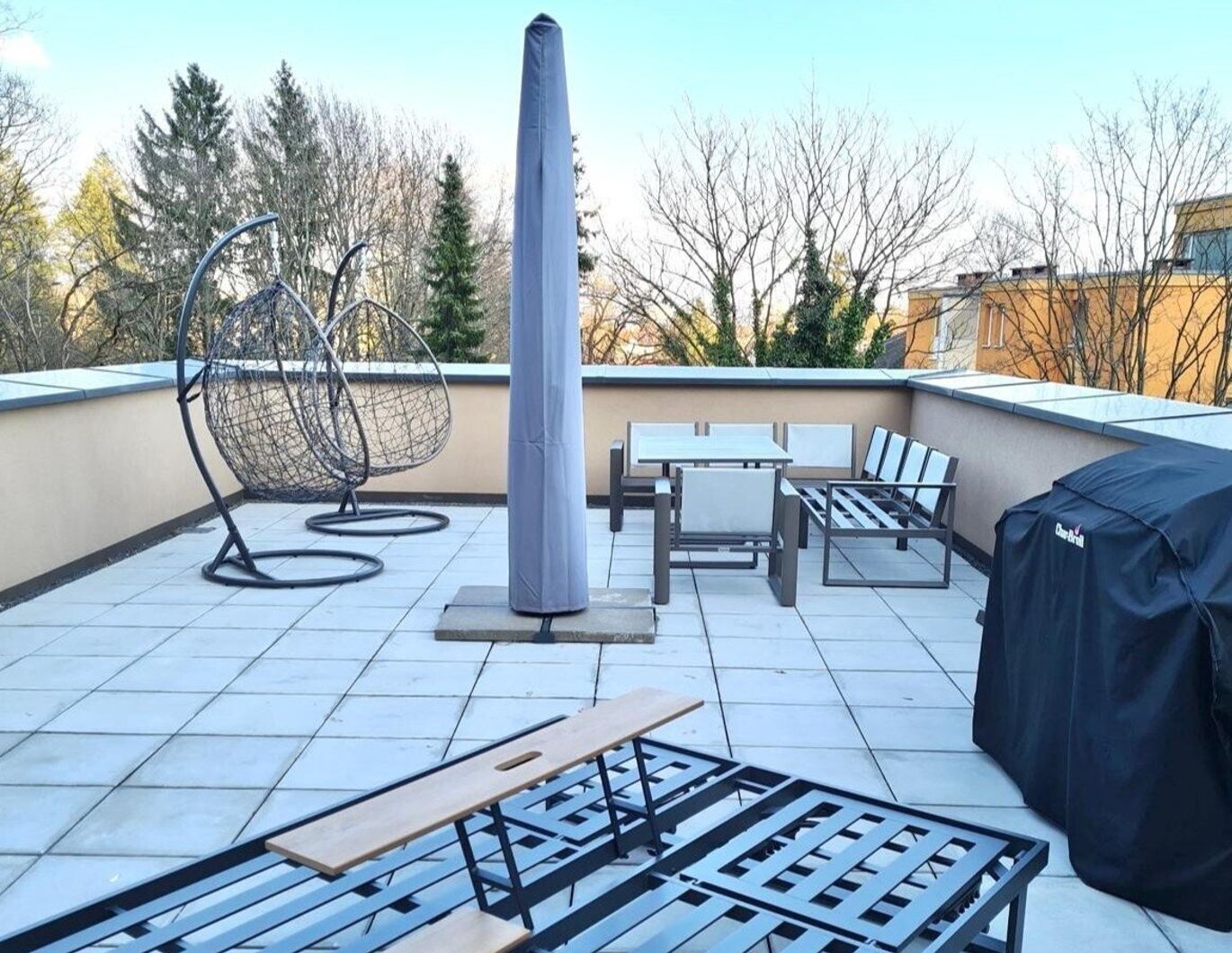 68 m² Terrasse! 3-Zimmer-Wohnung im Hill Resort Graz