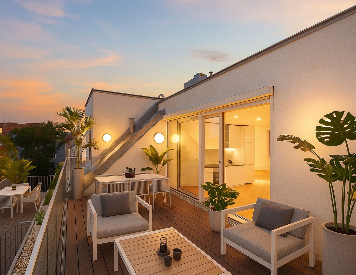 Sandleiten 64 | Klimatisierte 2-Zimmer-Dachgeschosswohnung mit Terrasse in Hofruhelage