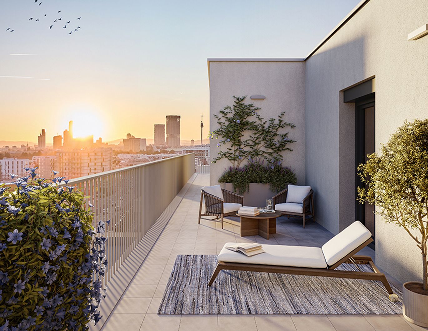 3-Zimmer Wohnung mit großem Balkon und geringen Betriebskosten & gratis Balkon-Kraftwerk