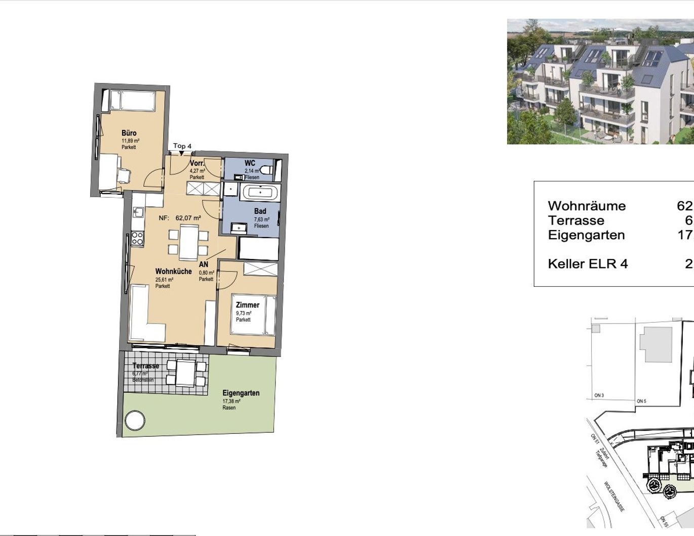 Neues Projekt in der Schwarzelackenau beim Marchfeldkanal - noch 18 Einheiten verfügbar!