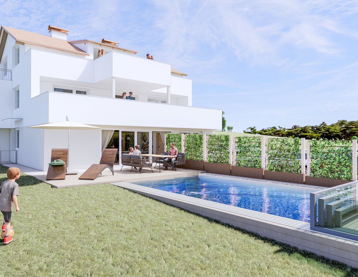 TOP 1 - Erstbezug: geräumige Gartenwohnung mit Grünblick in Wallern an der Trattnach (Breitwiesen)!