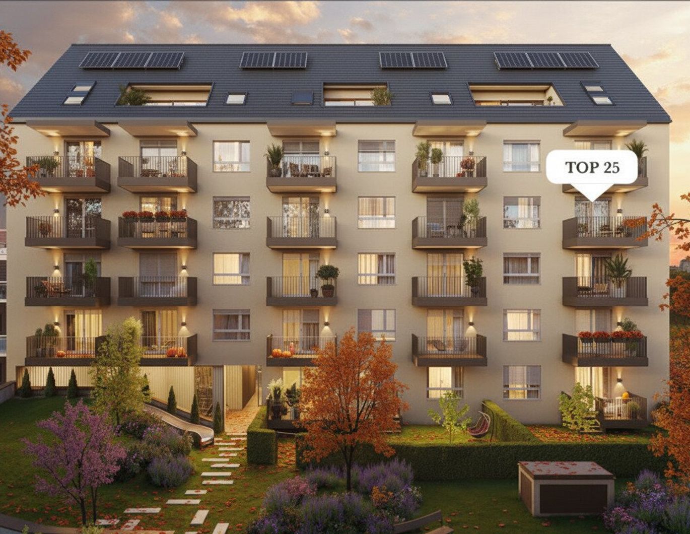 Moderne 2-Zimmer-Wohnung mit Balkon im 3. Obergeschoss