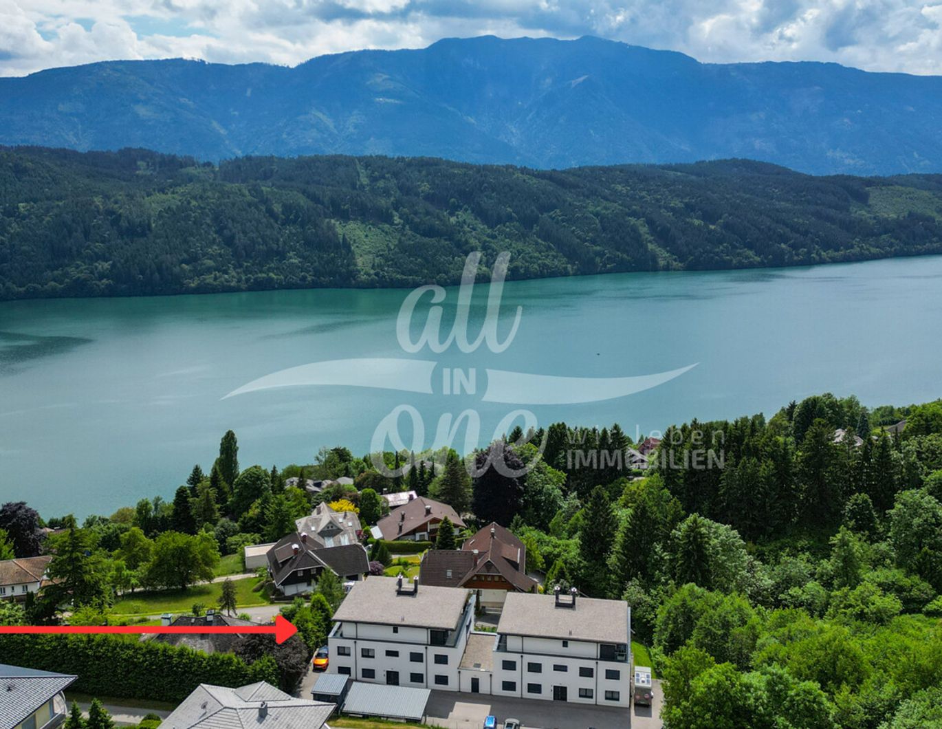 Seeblick-Wohnung mit eigenem Seezugang - Erdgeschoss mit großer Terrasse und Freizeitwohnsitzwidmung