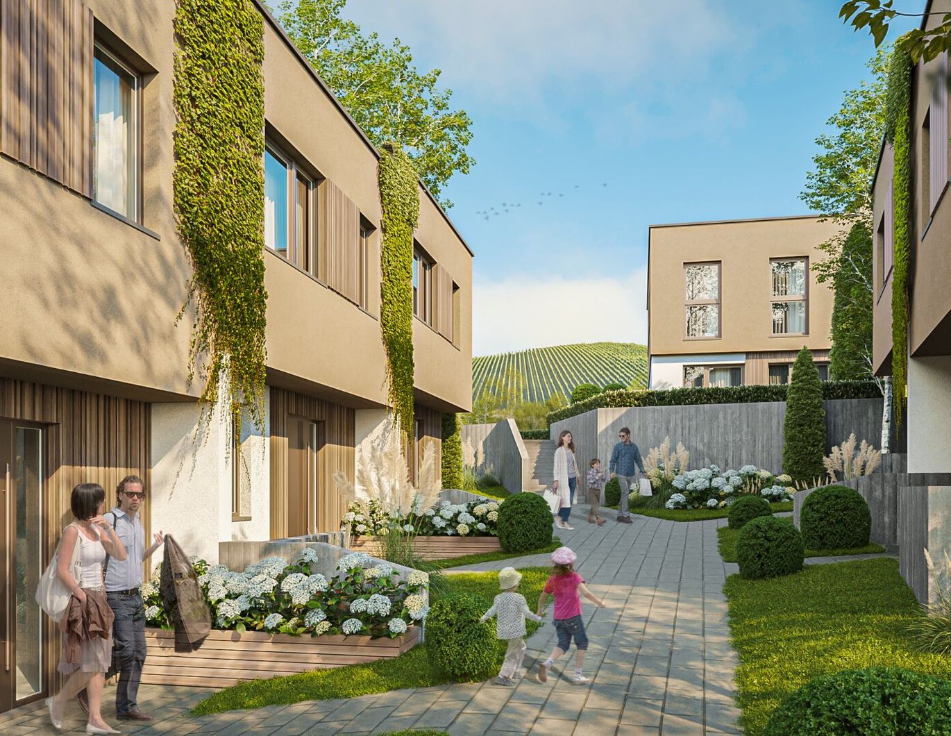 Modernes 4- Zimmer Reihenhaus in ruhiger Lage von Rehberg bei Krems - belagsfertig