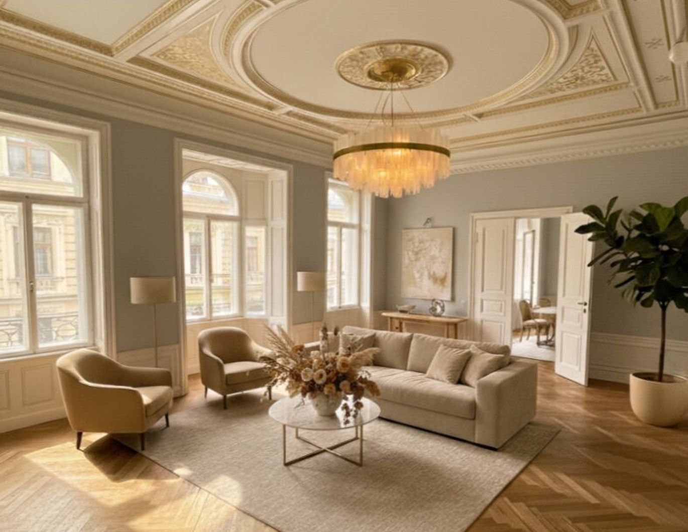 Wohnen mit Grandezza - Die Bel Étage im Wiener Altbau