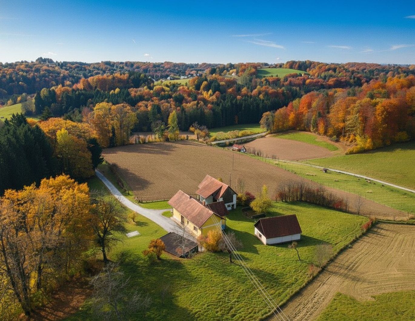 Malerische Landwirtschaft mit rund 7 Hektar in Eggersdorf bei Graz