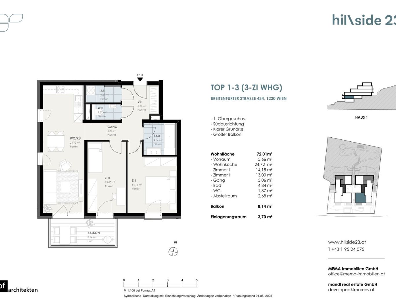 Hochwertige 3-Zimmer-Wohnung mit Balkon zu verkaufen!